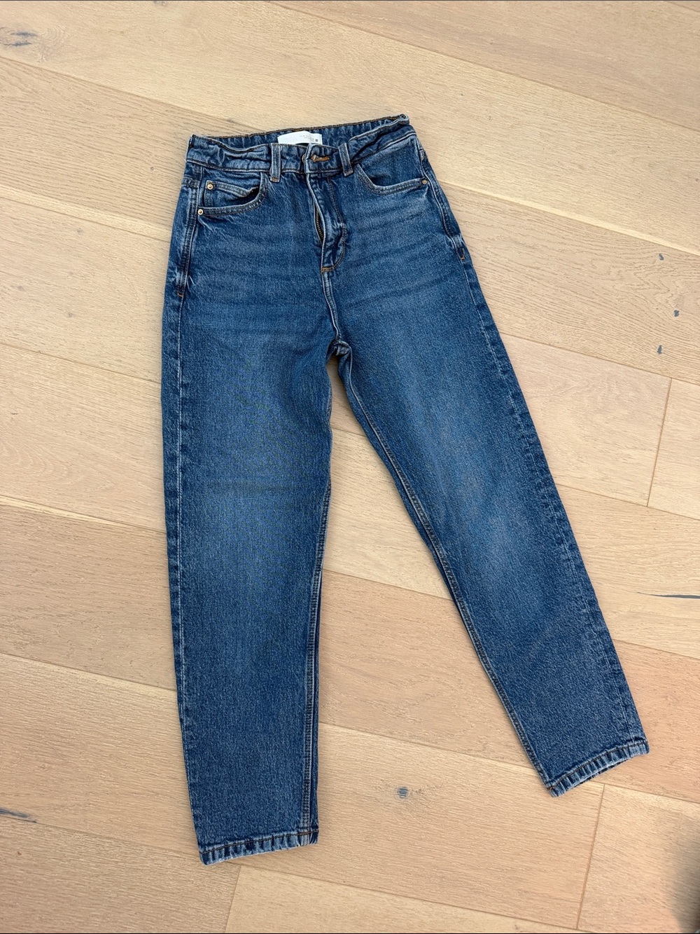 Zara High-Rise Dark Blue Women's Jeans